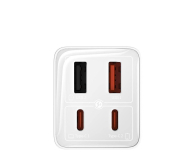 Baseus Ładowarka sieciowa GaN6 Pro, 2xUSB-C , 2xUSB, 65W (biała) - 1310917 - zdjęcie 3